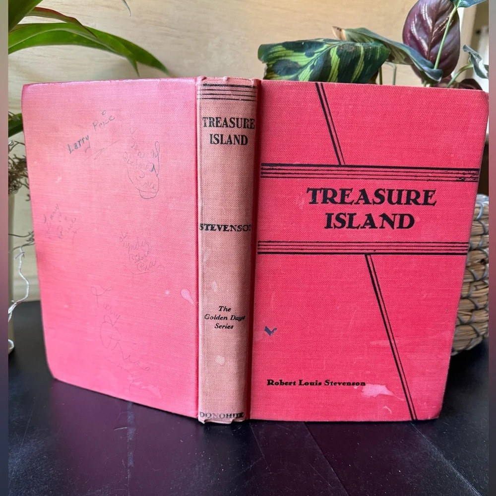 VINTAGE Treasure Island Children’s Hardback Book - Picture 5 of 10